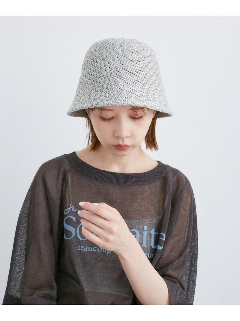 【SALE／50%OFF】変わり編みサーモベルハット ROPE' PICNIC PASSAGE ロペピクニック 帽子 ハット グレー ブラック【RBA_E】[Rakuten Fashion] jadorejunonline-10059570 J’aDoRe JUN ONLINE サンプル画像3