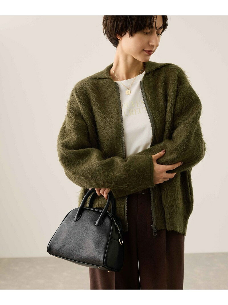 【SALE／70%OFF】【WEB限定】Wジップシャギーニットブルゾン ROPE' PICNIC ロペピクニック ジャケット・アウター ブルゾン・ジャンパー ベージュ カーキグリーン【RBA_E】[Rakuten Fashion] jadorejunonline-10070724 J’aDoRe JUN ONLINE サンプル画像3