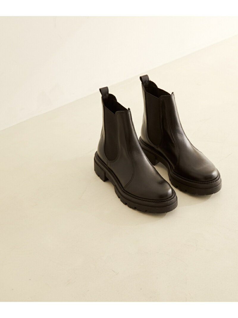 【SALE／50%OFF】【ENESS(エネス)】[ご好評につき追加決定!]サイドゴアブーツ SALON adam et rope' サロン アダム エ ロペ シューズ・靴 ブーツ ブラック ベージュ【RBA_E】【送料無料】[Rakuten Fashion]