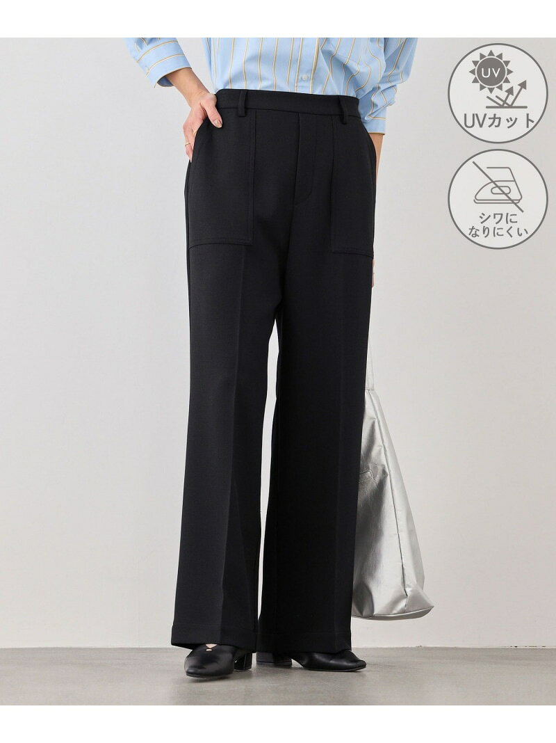 【SALE／35%OFF】ベイカーワイドパンツ/UVカット・防シワ ROPE' PICNIC ロペピクニック パンツ その他のパンツ グレー ブラック【RBA_E】【送料無料】[Rakuten Fashion] jadorejunonline-10074444 J’aDoRe JUN ONLINE サンプル画像2