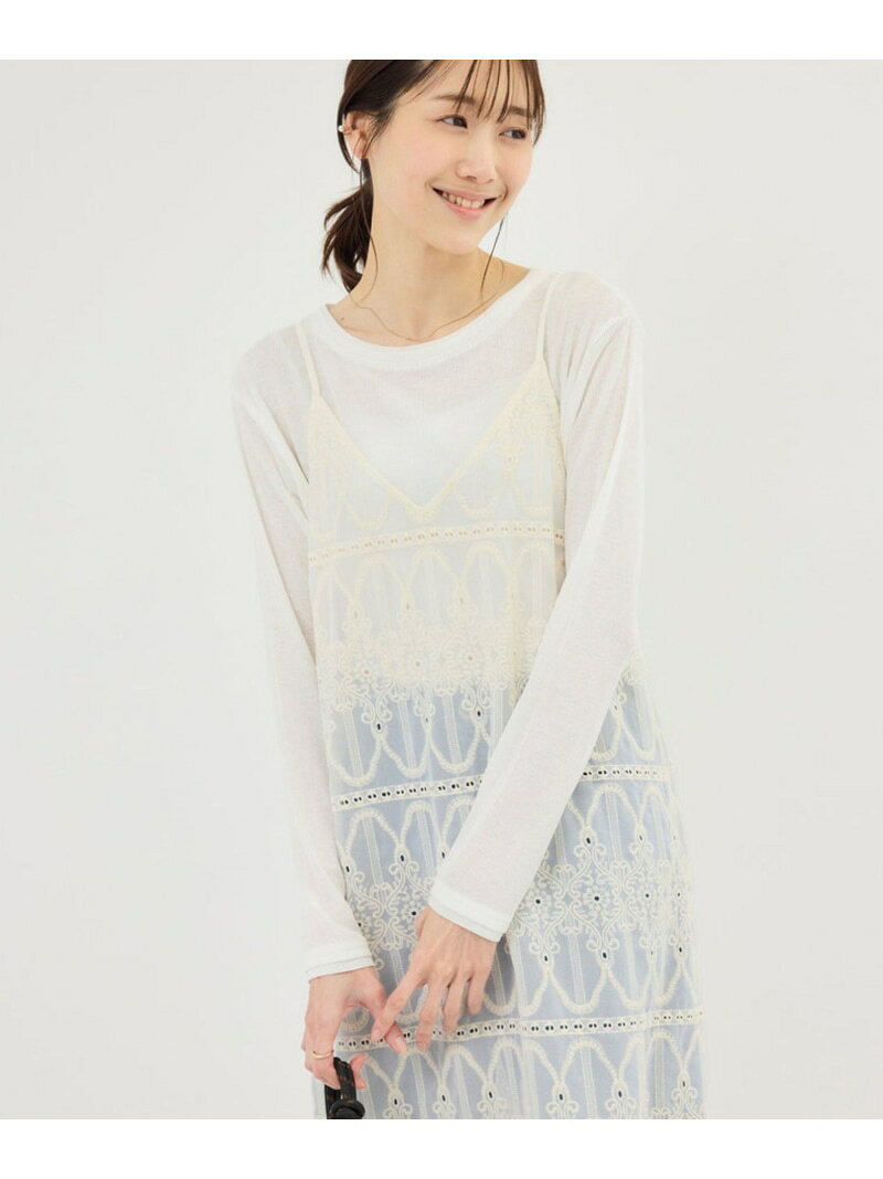 【SALE／20%OFF】レースキャミワンピース ROPE' PICNIC ロペピクニック ワンピース・ドレス ワンピース ブラック ホワイト【RBA_E】【送料無料】[Rakuten Fashion] jadorejunonline-10074441 J’aDoRe JUN ONLINE サンプル画像2