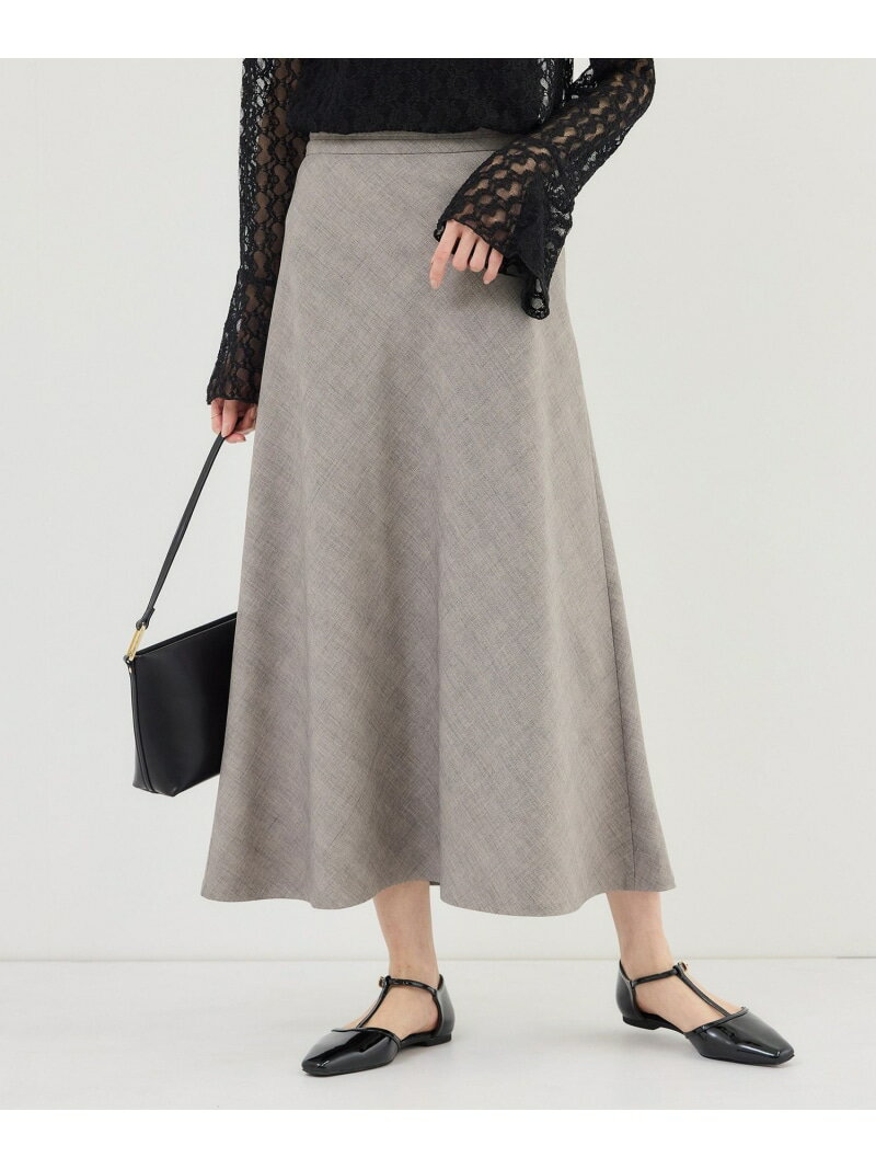 メランジドビーチェックスカート/セットアップ対応 ROPE' PICNIC ロペピクニック スカート その他のスカート ベージュ【先行予約】*【送料無料】[Rakuten Fashion]