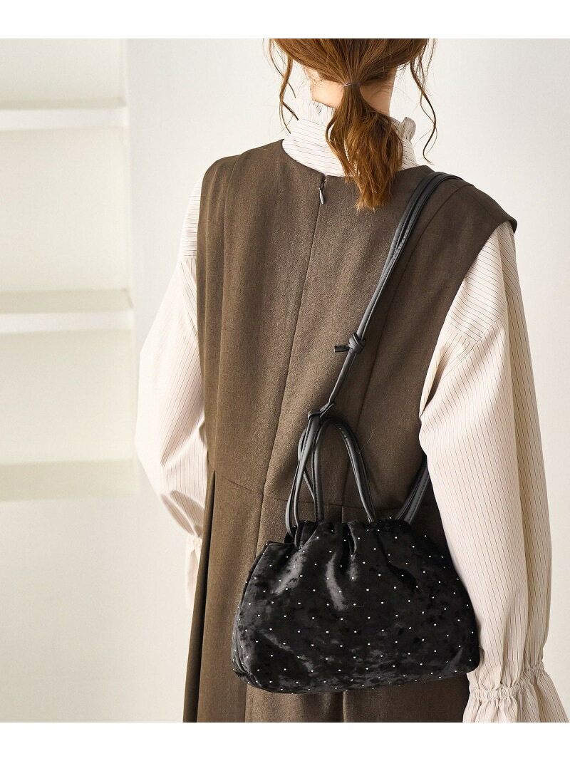 【SALE／30%OFF】2WAYハンドル シャイニーベロアパースバッグ ROPE' PICNIC PASSAGE ロペピクニック バッグ ハンドバッグ ブラック シルバー【RBA_E】[Rakuten Fashion] jadorejunonline-10071990 J’aDoRe JUN ONLINE サンプル画像3
