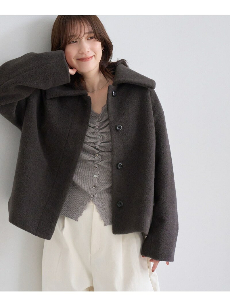 【SALE／5%OFF】ソフトブークレー ビックカラーコート ROPE' PICNIC ロペピクニック ジャケット・アウター その他のジャケット・アウター グレー ベージュ ブルー【RBA_E】【先行予約】*【送料無料】[Rakuten Fashion] jadorejunonline-10078557 J’aDoRe JUN ONLINE パッケージ画像