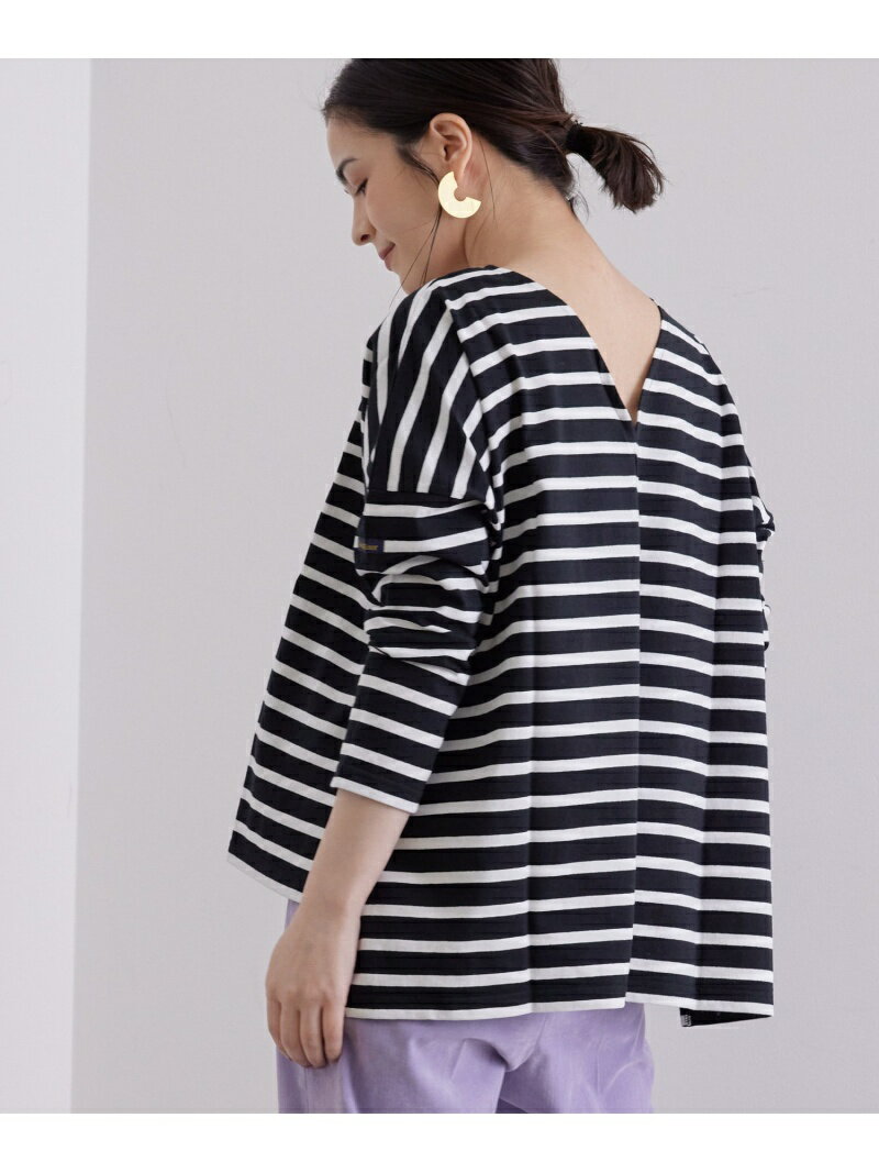 【SALE／50%OFF】【Le minor for SALON】ENCOLURE A SALON adam et rope' サロン アダム エ ロペ トップス その他のトップス ホワイト ブラック【RBA_E】【送料無料】[Rakuten Fashion]