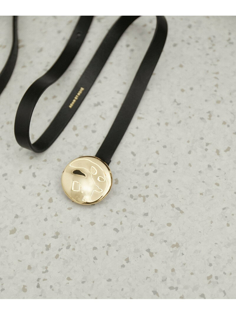 樂天商城 - 【サステナブル】ラウンドバックルベルト ADAM ET ROPE' FEMME アダムエロペ ファッション雑貨 ベルト シルバー ゴールド【送料無料】[Rakuten Fashion]