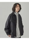 ジュンレッド アウター メンズ 【SALE／60%OFF】ヘリンボーンルーズブルゾン JUNRed ジュンレッド ジャケット・アウター ブルゾン・ジャンパー ブラック ベージュ【RBA_E】【送料無料】[Rakuten Fashion]