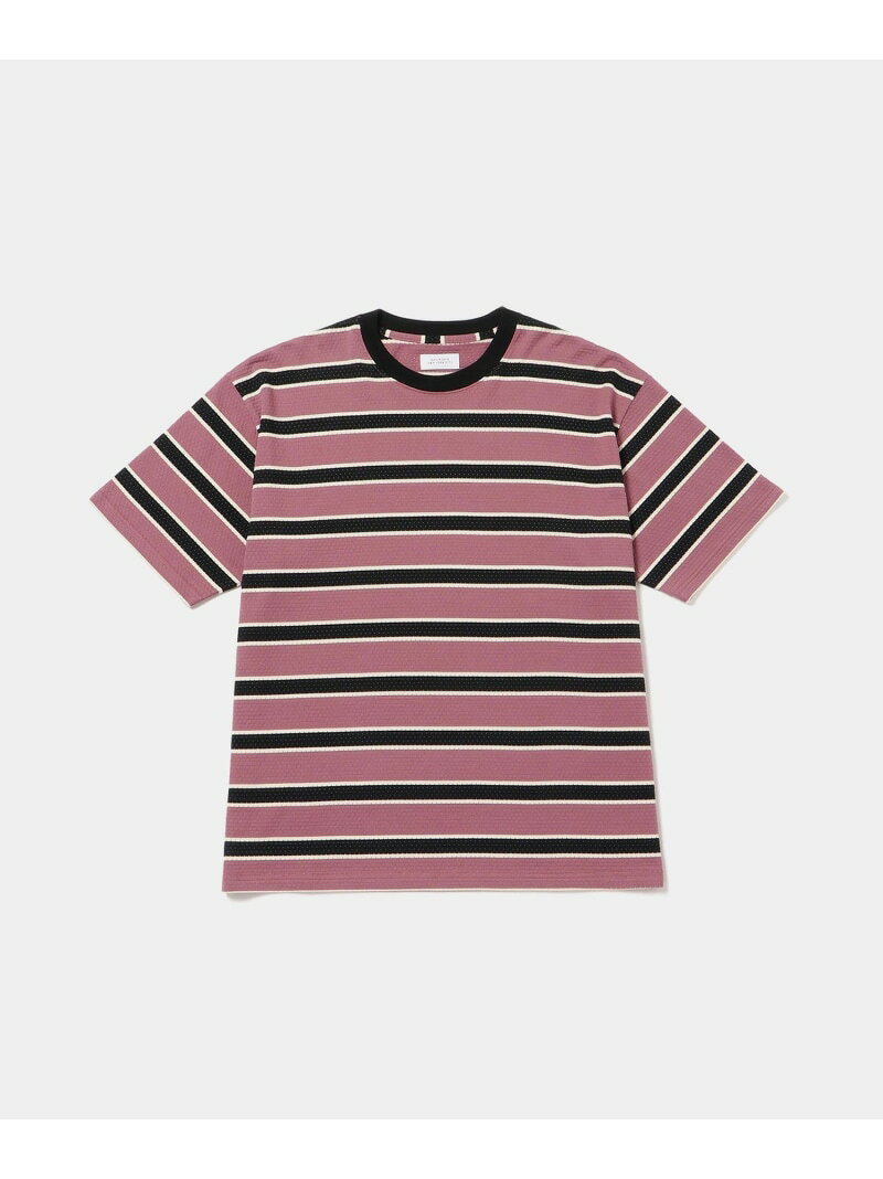 Rakuten - 【SALE／50%OFF】Mesh Border Stripe SS Tee Saturdays NYC サタデーズ　ニューヨークシティ トップス カットソー・Tシャツ パープル【RBA_E】【送料無料】[Rakuten Fashion]