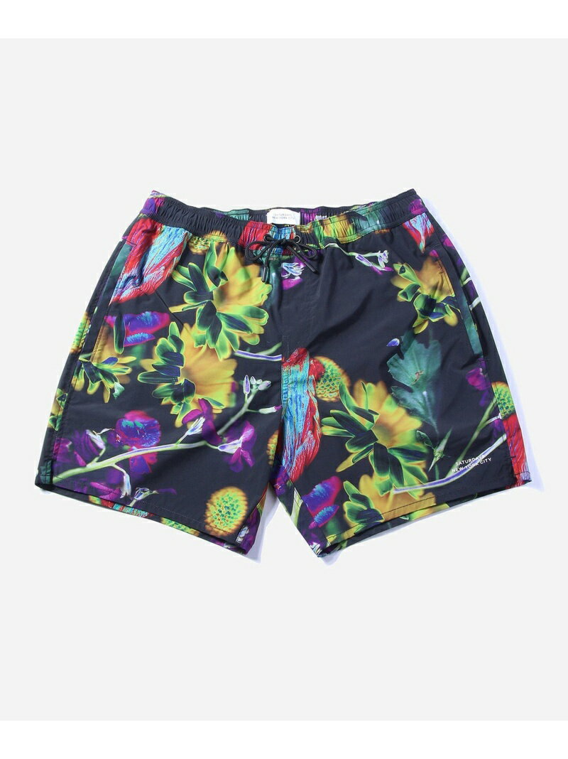 【SALE／60%OFF】Timothy Solar Flower Swim Short Saturdays NYC サタデーズ　ニューヨークシティ 水着・スイムグッズ 水着 ブラック【RBA_E】【送料無料】[Rakuten Fashion]