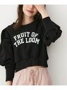 【SALE／60%OFF】【FRUIT OF THE LOOM別注】オープンショルダースウェット VIS ビス トップス スウェット・トレーナー ブラック グレー グリーン【RBA_E】[Rakuten Fashion]