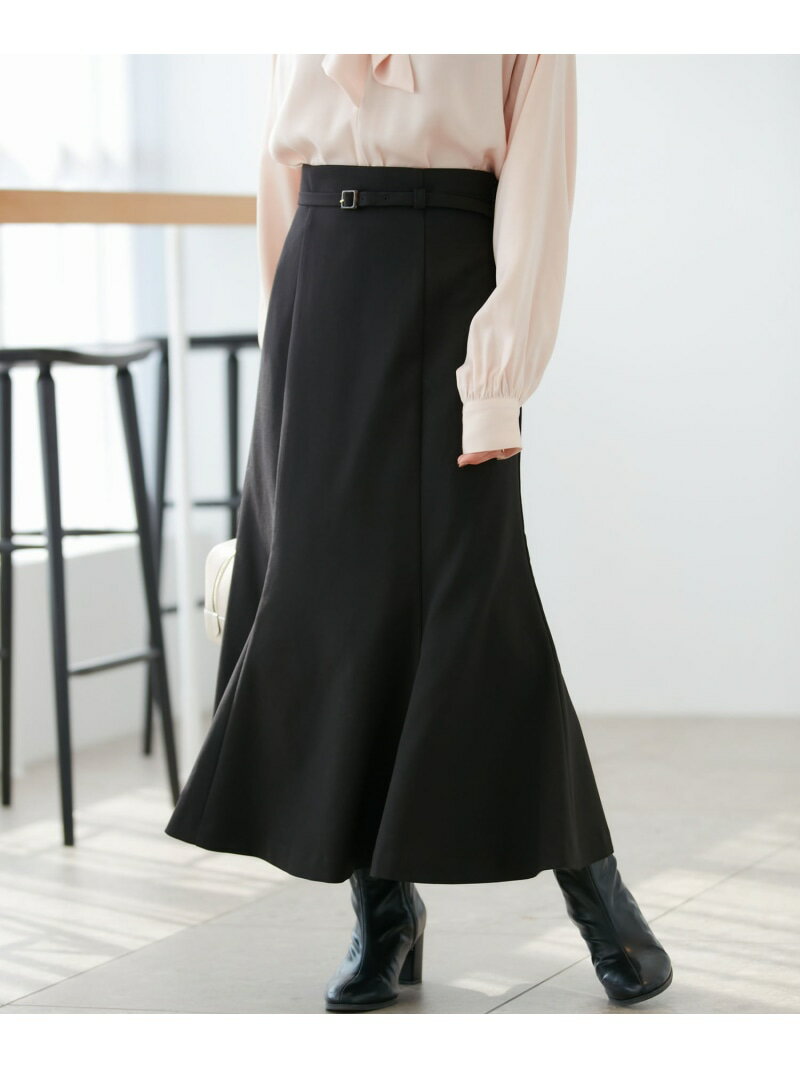 【SALE／40%OFF】【洗える・防シワ】美easy裏起毛マーメイドスカート VIS ビス スカート その他のスカート ベージュ ブラック ホワイト【RBA_E】[Rakuten Fashion]