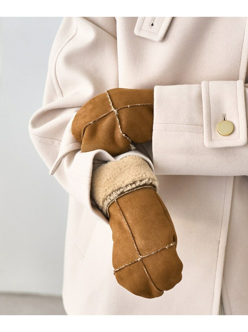 洗えるひも付きミトングローブ ROPE' PICNIC PASSAGE ロペピクニック ファッション雑貨 手袋 ベージュ ブラウン[Rakuten Fashion] jadorejunonline-10070987 J’aDoRe JUN ONLINE サンプル画像3