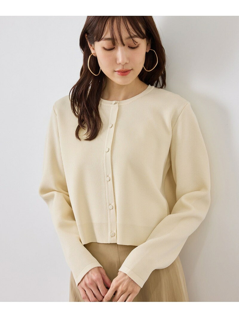 スポンディッシュショート丈カーディガン ROPE' PICNIC ロペピクニック トップス カーディガン ベージュ オレンジ【送料無料】[Rakuten Fashion] jadorejunonline-10078537 J’aDoRe JUN ONLINE サンプル画像2