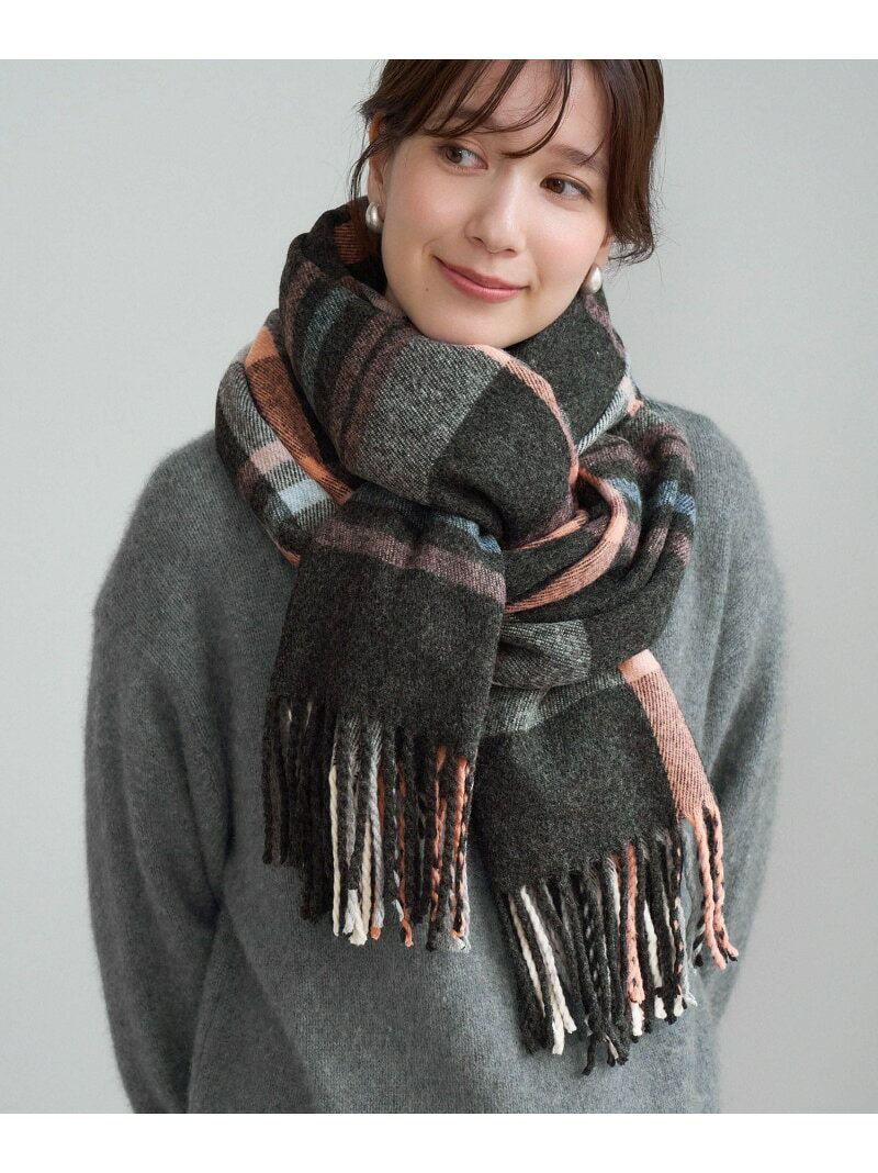 アソートチェックマフラー ROPE' PICNIC PASSAGE ロペピクニック ファッション雑貨 マフラー・ストール・ネックウォーマー レッド グレー【先行予約】*[Rakuten Fashion] jadorejunonline-10079207 J’aDoRe JUN ONLINE パッケージ画像