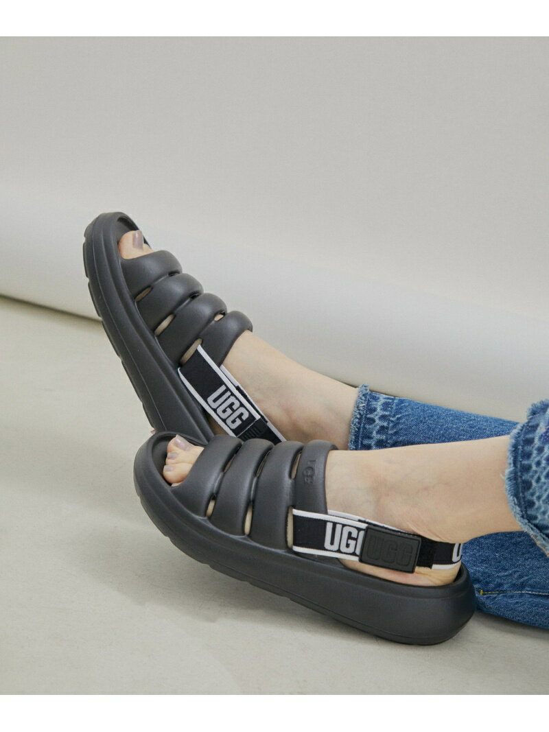 【SALE／30%OFF】【WEB限定】【UGG(アグ)】Sport Yeah SALON adam et rope' サロン アダム エ ロペ シューズ・靴 サンダル ホワイト ブラック【RBA_E】【送料無料】[Rakuten Fashion]