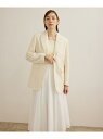 【SALE/30%OFF】シルクウールオーバージャケット【一部セットアップ対応】 ROPE' ロペ ジャケット・アウター テーラードジャケット・ブレザー ホワイ...