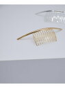 【SALE/40%OFF】メタリックバーコーム ADAM ET ROPE' FEMME アダムエロペ ヘアアクセサリー バレッタ・ヘアクリップ・ヘアピン シルバ...