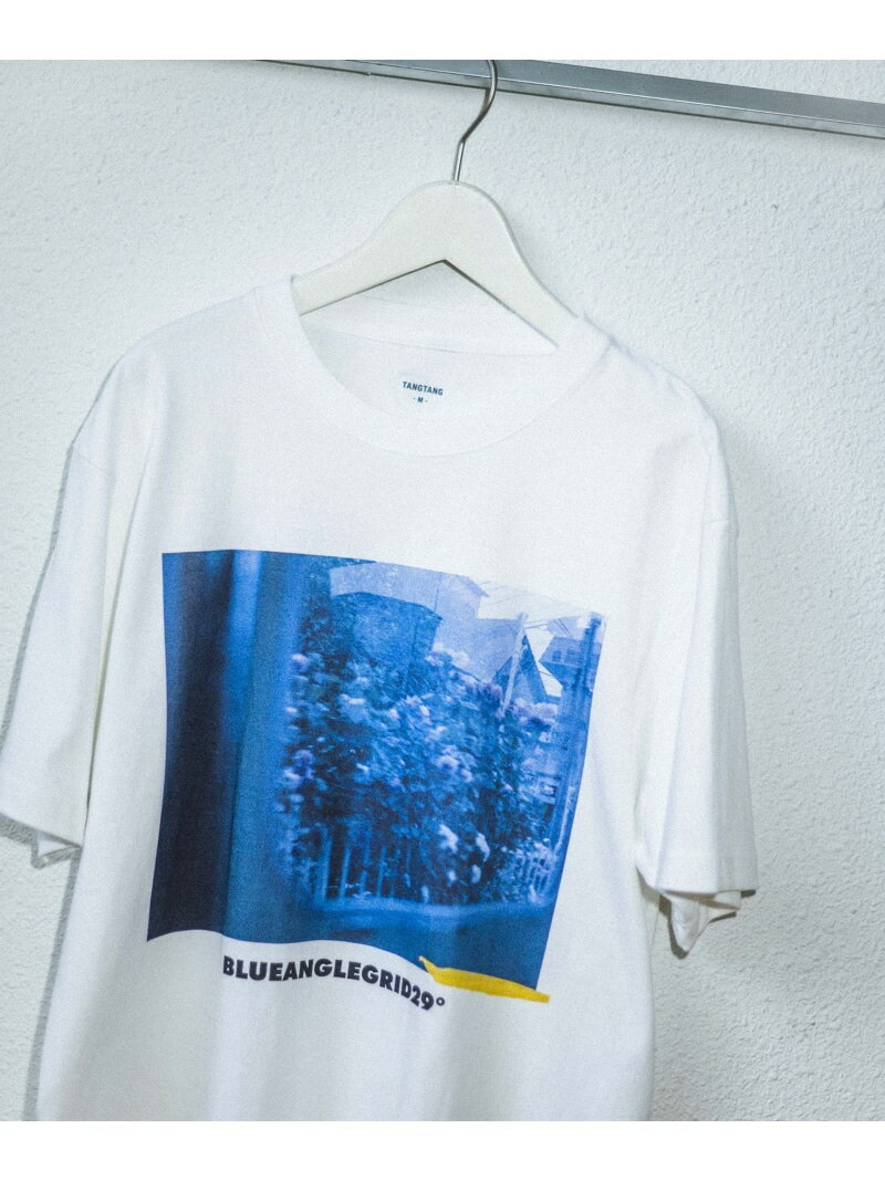 【TANGTANG for ADAM ET ROPE'】別注 GASATANG BLUEANGLEGRID29 ADAM ET ROPE' HOMME アダムエロペ トップス カットソー・Tシャツ ホワイト【送料無料】[Rakuten Fashion]