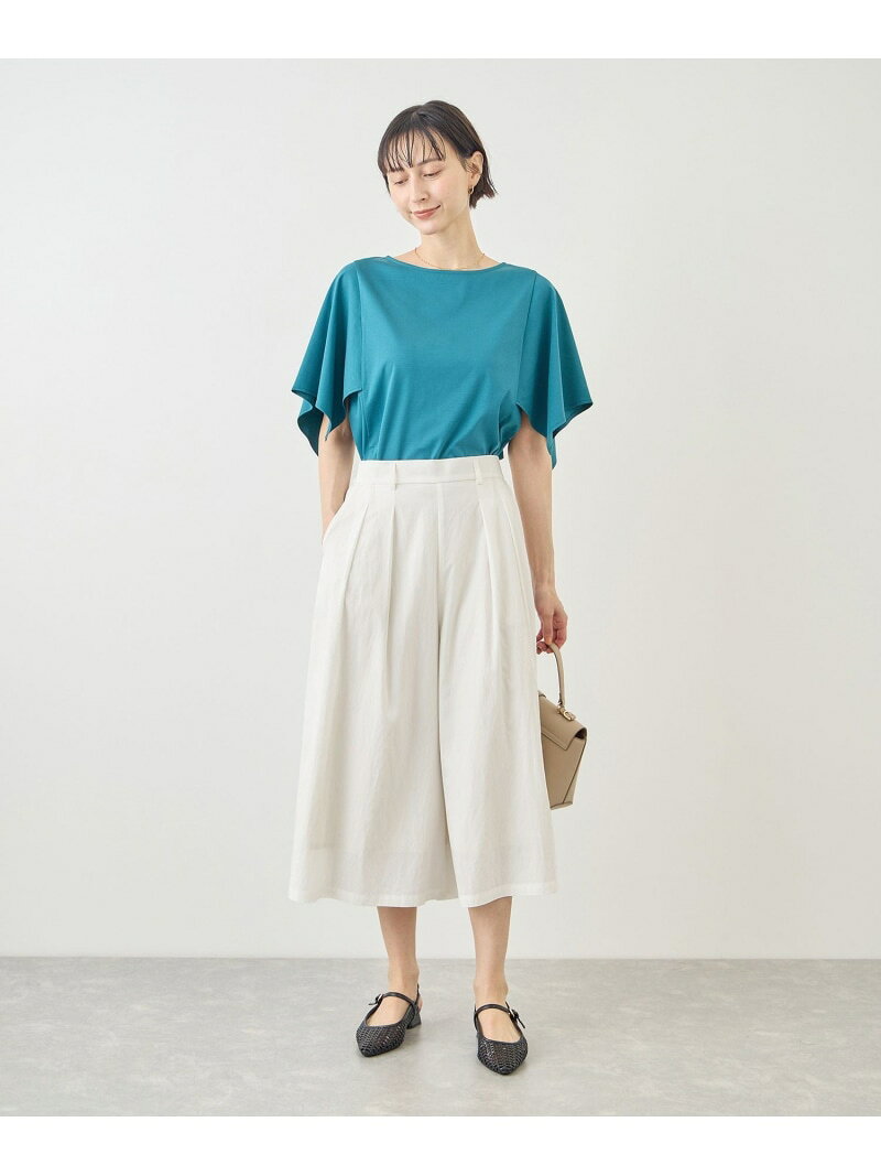 【SALE／40%OFF】ホワイトレーヨンナイロンガウチョパンツ ROPE' PICNIC ロペピクニック パンツ スラックス・ドレスパンツ ホワイト【RBA_E】[Rakuten Fashion] jadorejunonline-10076118 J’aDoRe JUN ONLINE サンプル画像2