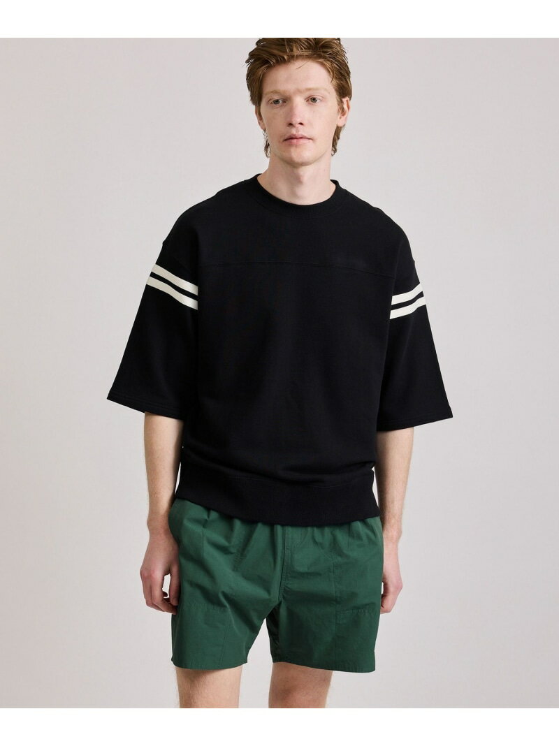 Rakuten - 【SALE／50%OFF】Striped Varsity 1/2 Sleeve Sweat Saturdays NYC サタデーズ　ニューヨークシティ トップス スウェット・トレーナー ブラック ワインレッド【RBA_E】【送料無料】[Rakuten Fashion]