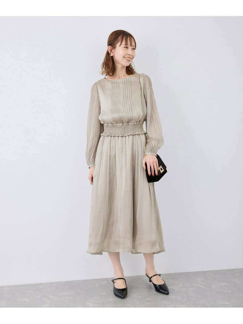 【SALE／75%OFF】【Mon E'toile/モンエトワール】結婚式にも/シャイニープリーツDRESS ROPE' PICNIC ロペピクニック ワンピース・ドレス ドレス ブラウン ブルー【RBA_E】[Rakuten Fashion] jadorejunonline-10062422 J’aDoRe JUN ONLINE サンプル画像3