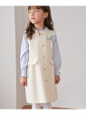 【KIDS】ツイードジャンパースカート/リンクコーデ・WEB限定サイズ:110cm ROPE' PICNIC KIDS ロペピクニック ワンピース・ドレス ジャ...