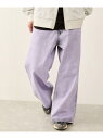 【SALE/30%OFF】ボリュームカットストレートデニムパンツ JUNRed ジュンレッド パンツ ジーンズ・デニムパンツ グレー ネイビー パープル ブラッ...