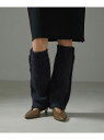 【SALE/50%OFF】2WAYファーフリンジレッグウォーマー SALON adam et rope' サロン アダム エ ロペ 靴下・レッグウェア レッグウ...