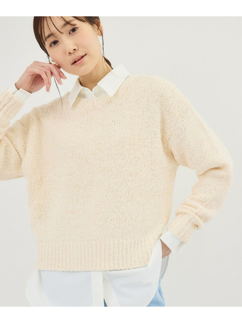 【SALE／50%OFF】フリンジヤーンラメニット ROPE' PICNIC ロペピクニック トップス ニット パープル ベージュ ブルー ホワイト【RBA_E】[Rakuten Fashion] jadorejunonline-10074418 J’aDoRe JUN ONLINE サンプル画像2