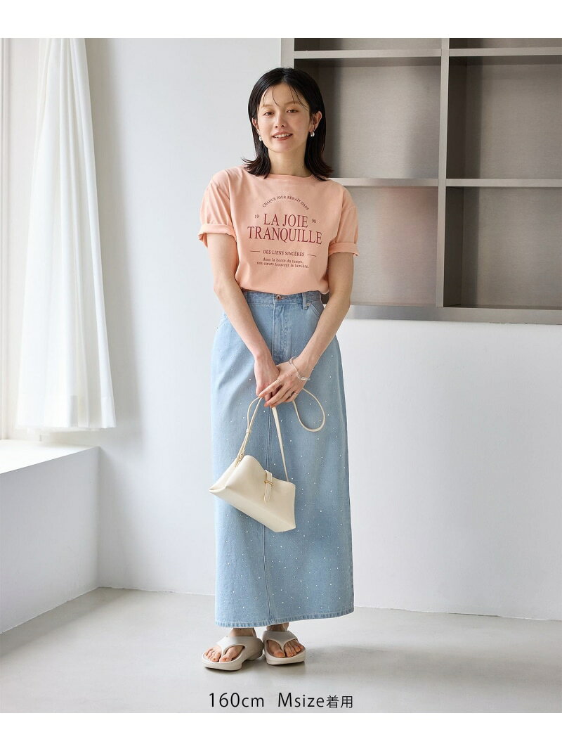 【SALE／20%OFF】パールキラキラビジューデニムスカート ROPE' PICNIC ロペピクニック スカート その他のスカート ブルー ネイビー【RBA_E】【送料無料】[Rakuten Fashion] jadorejunonline-10075888 J’aDoRe JUN ONLINE サンプル画像3