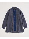 【SALE／40%OFF】【別注】《ne Quittez pas / ヌキテパ》OVER SIZE Caftan SHIRT ADAM ET ROPE' HOMME アダムエロペ トップス シャツ・ブラウス ネイビー オレンジ【RBA_E】【送料無料】[Rakuten Fashion]