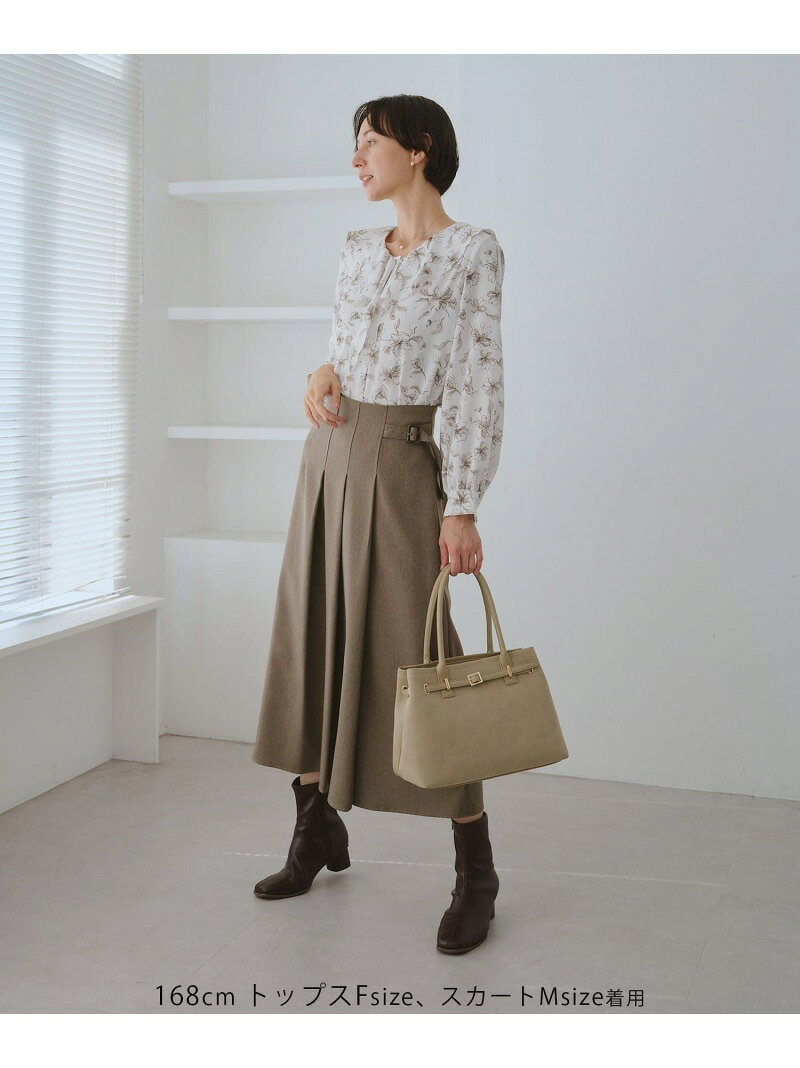 【SALE／50%OFF】花柄ラッフルデザインブラウス ROPE' PICNIC ロペピクニック トップス シャツ・ブラウス グレー【RBA_E】[Rakuten Fashion] jadorejunonline-10070650 J’aDoRe JUN ONLINE サンプル画像3