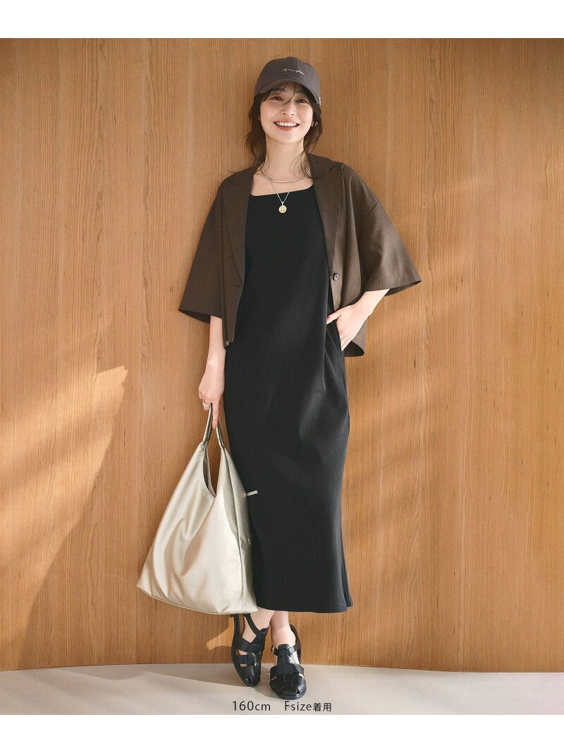 【SALE／50%OFF】テレコワンピース ROPE' PICNIC ロペピクニック ワンピース・ドレス ワンピース ブルー ブラック【RBA_E】[Rakuten Fashion] jadorejunonline-10075896 J’aDoRe JUN ONLINE サンプル画像3