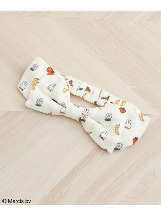 【SALE／16%OFF】【WEB限定】【miffy*ROPE' PICNIC】フルーツフラワープリントガーゼヘアーターバン ROPE' PICNIC PASSAGE ロペピクニック 帽子/ヘア小物 カチューシャ/ヘアバンド ホワイト ネイビー【RBA_E】[Rakuten Fashion]