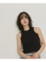 【サステナブル】アメスリタンクトップ ADAM ET ROPE' FEMME アダムエロペ トップス ノースリーブ・タンクトップ ホワイト ブラック【送料無料】...