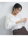 【SALE/60%OFF】ドビーフラワーブラウス VIS ビス トップス シャツ・ブラウス パープル ネイビー ホワイト【RBA_E】[Rakuten Fash...