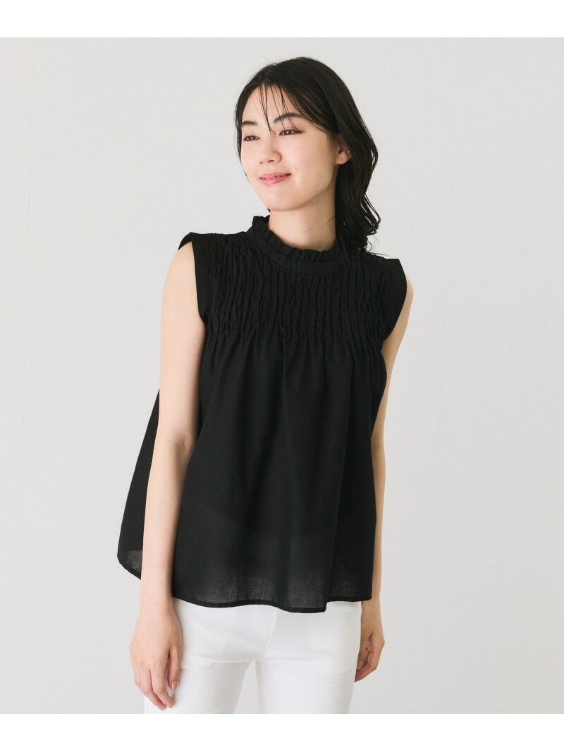ギャザーノースリーブブラウスJAY...