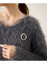 【SALE/30%OFF】変形ラウンドブローチ ROPE' PICNIC PASSAGE ロペピクニック アクセサリー・腕時計 ブローチ・コサージュ・バッジ ゴ...