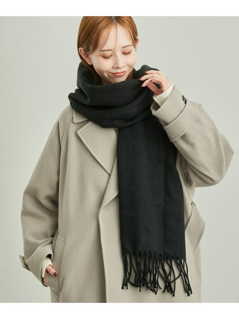 ロペピクニック 【SALE／20%OFF】アルガンオイル混カラーソリッドストール ROPE' PICNIC PASSAGE ロペピクニック ファッション雑貨 マフラー・ストール・ネックウォーマー ブラック ホワイト ベージュ ブルー ピンク【RBA_E】[Rakuten Fashion]