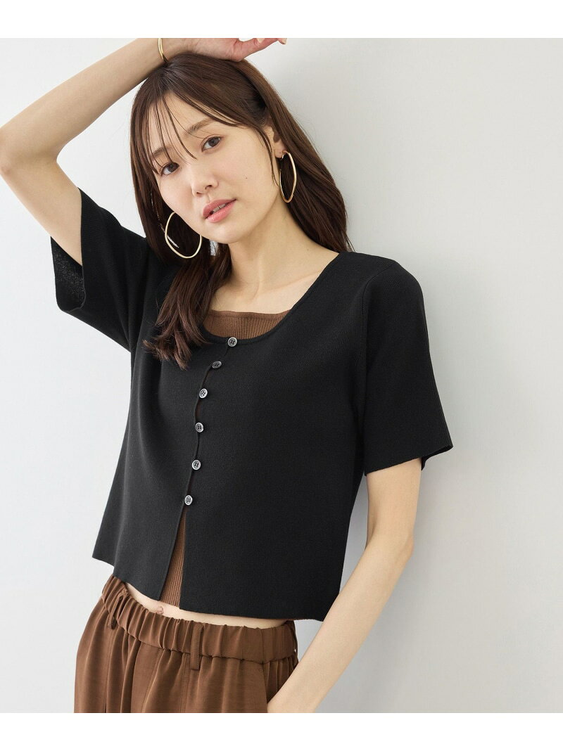 【SALE／20%OFF】レイヤード風カーディガントップス ROPE' PICNIC ロペピクニック トップス カーディガン イエロー ブラック【RBA_E】【送料無料】[Rakuten Fashion] jadorejunonline-10076329 J’aDoRe JUN ONLINE パッケージ画像