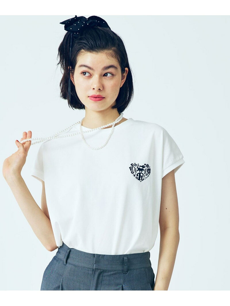 【SALE／55%OFF】【Chocomoo*ROPE' PICNIC】【接触冷感】アソートフレンチスリーブTシャツ ROPE' PICNIC ロペピクニック トップス カットソー・Tシャツ ホワイト【RBA_E】[Rakuten Fashion] jadorejunonline-10069791 J’aDoRe JUN ONLINE サンプル画像2