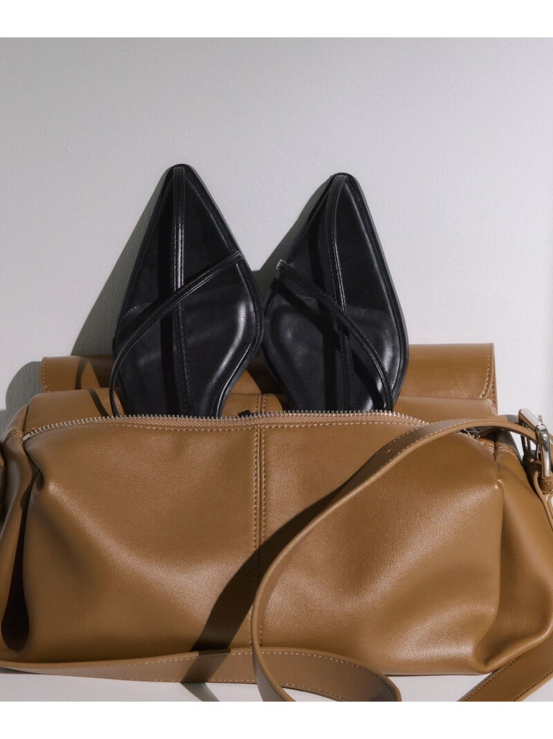 バックストラップフラットサンダル ADAM ET ROPE' FEMME アダムエロペ シューズ・靴 サンダル レッド ブラック ブラウン【送料無料】[Rakuten Fashion]