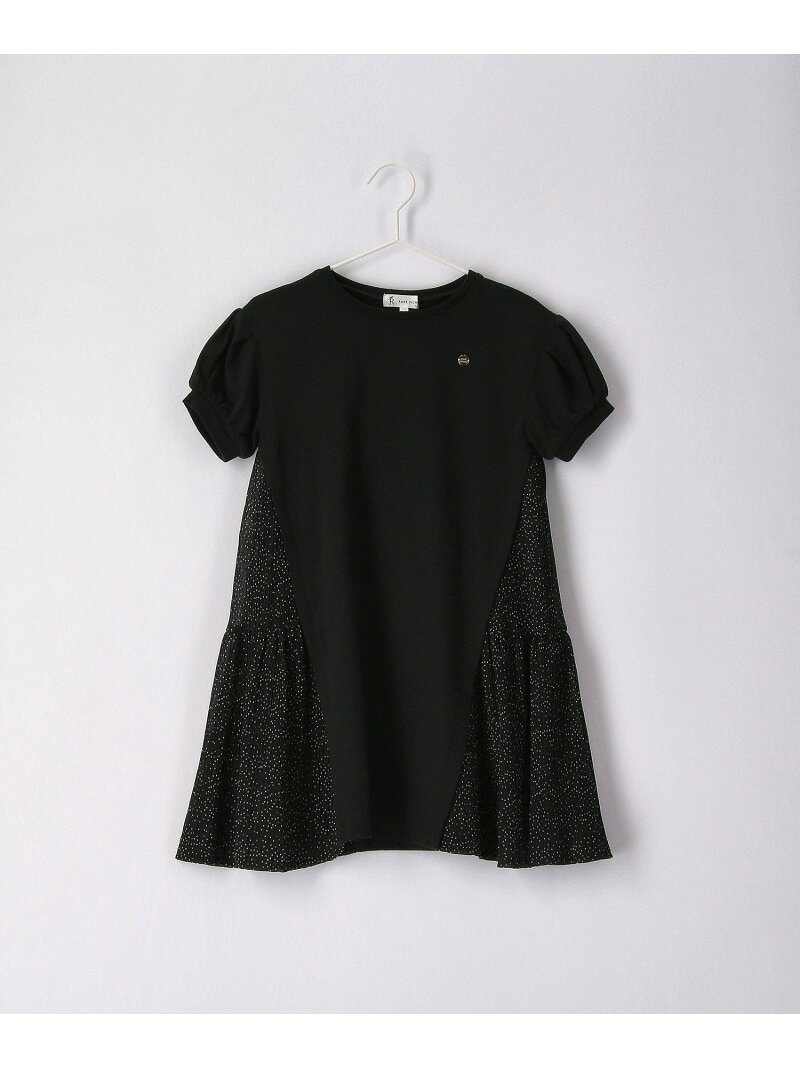 Rope Picnic キッズ ワンピース ロペピクニック ドット切り替えドッキングワンピース ワンピースその他 Rakuten ベージュ ブラック Fashion うのにもお得な