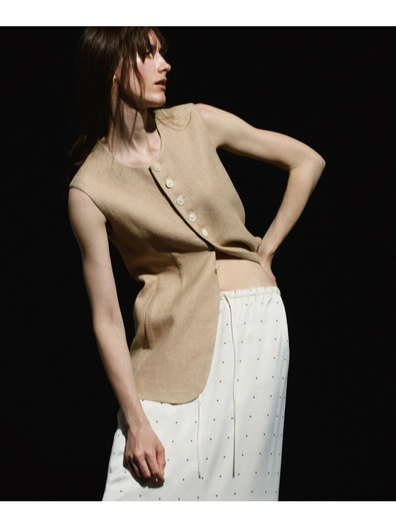Rakuten - 【EMOELLE】ソフトシェイプジレ ADAM ET ROPE' FEMME アダムエロペ トップス ベスト・ジレ ベージュ【送料無料】[Rakuten Fashion]