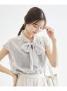 【SALE/50%OFF】シアーリボン ROPE' PICNIC ロペピクニック トップス シャツ・ブラウス グレー ホワイト ピンク【RBA_E】[Rakut...