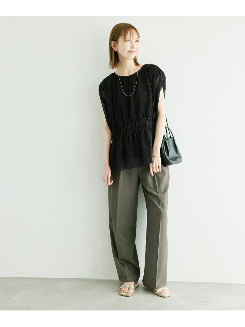 【SALE／50%OFF】シャーリングドットブラウス ROPE' PICNIC ロペピクニック トップス シャツ・ブラウス ブラック ホワイト【RBA_E】[Rakuten Fashion] jadorejunonline-10059138 J’aDoRe JUN ONLINE サンプル画像3