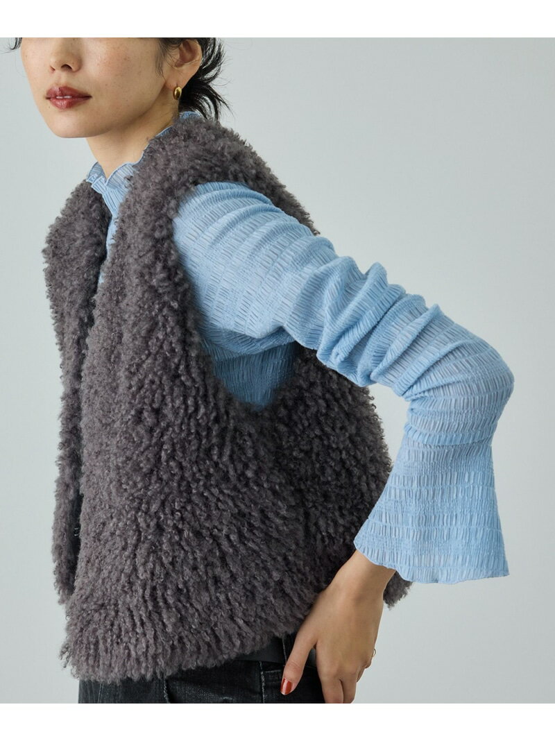 ボタニカルダイフレアスリーブハイネックカットソー/イージーケア・アンサンブル対応 ROPE' ロペ トップス カットソー・Tシャツ ピンク ブルー オレンジ【先...