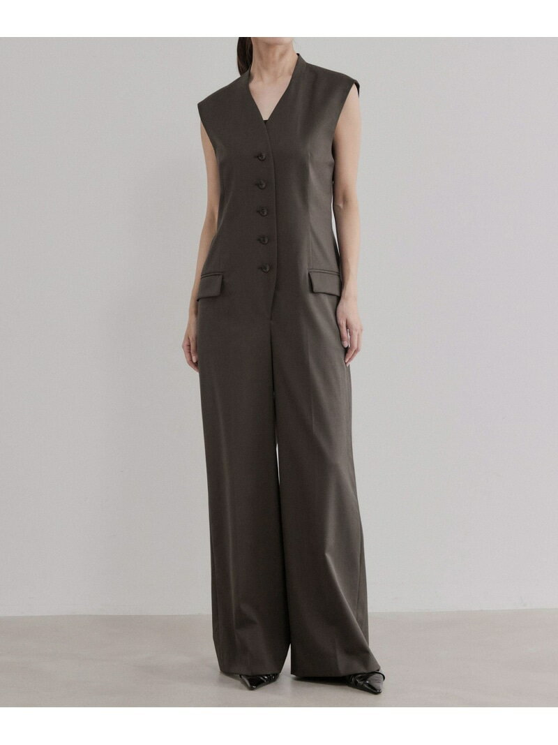 [EMOELLE] 지레스타일 올인원 ADAM ET ROPE ' FEMME 아담 에로페 올인원 오버올 올인원 연결 베이지 [무료 배송] [Rakuten Fashion]