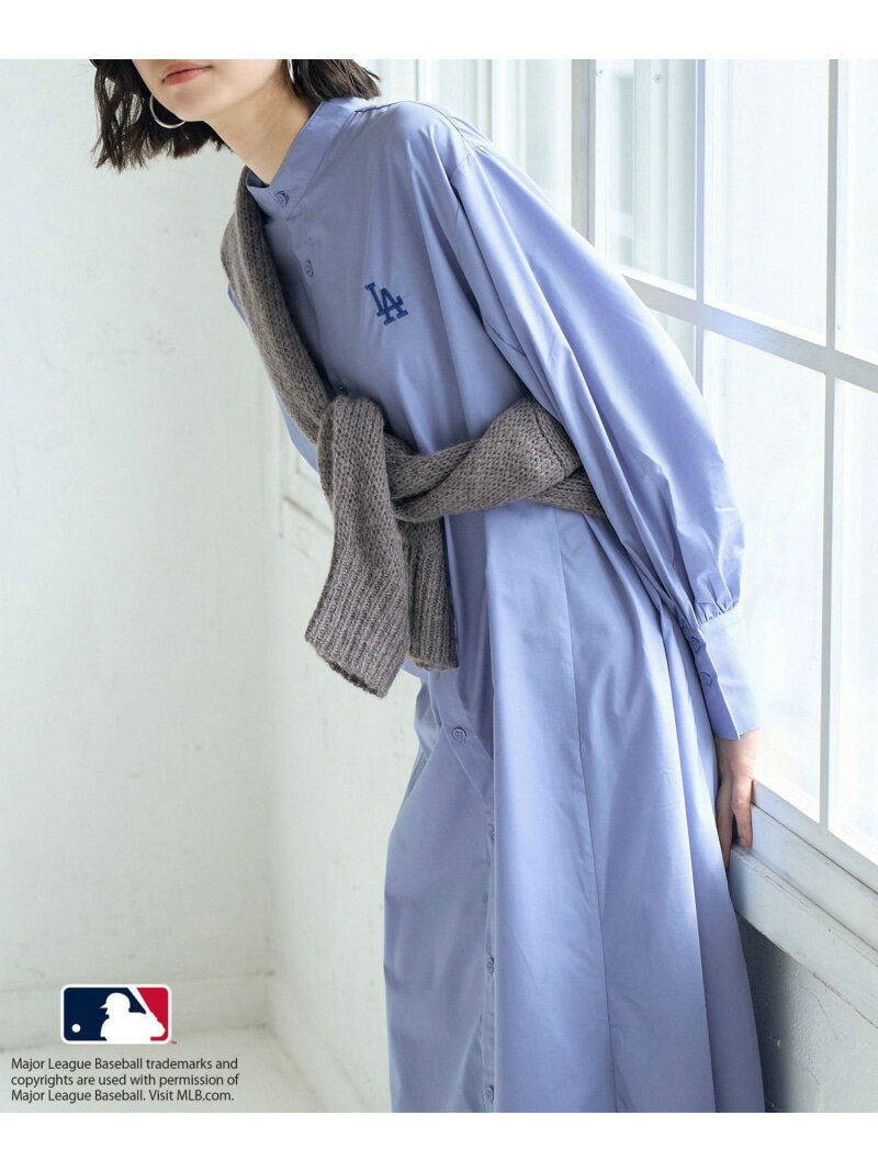 【SALE／50%OFF】【MLB COLLECTION BY JUN】リボンタイシャツワンピース ROPE' PICNIC R ロペピクニック ワンピース・ドレス ワンピース ネイビー ブルー【RBA_E】【送料無料】[Rakuten Fashion] jadorejunonline-10061984 J’aDoRe JUN ONLINE サンプル画像3