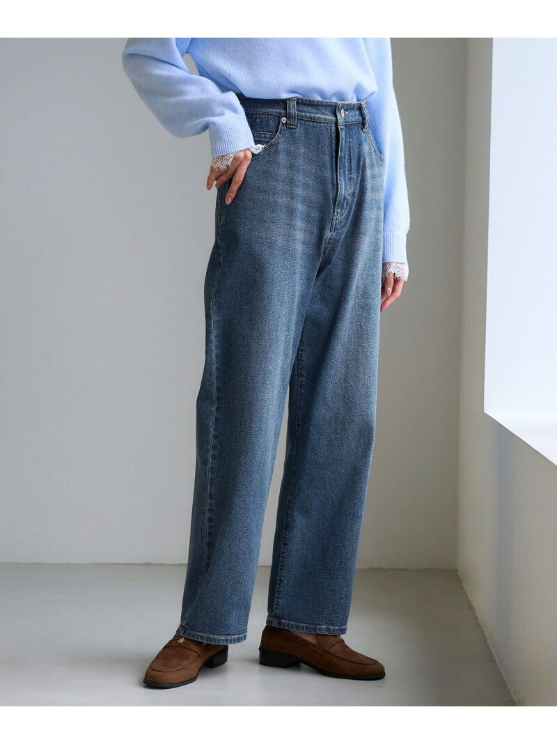 【ウエスト革命デニム】ウエストシェイプハイライズマムジーンズ ROPE' PICNIC ロペピクニック パンツ ジーンズ・デニムパンツ ブルー ブラック【送料無料】[Rakuten Fashion] jadorejunonline-10074419 J’aDoRe JUN ONLINE サンプル画像2